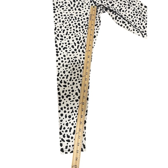 Balance Athletica Women Size Small Snow Leopard Print Leggings High Waist - Picture 2 of 10